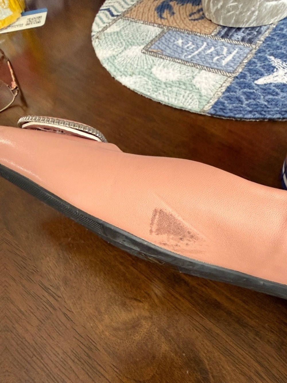 Women's Pink Pointed-Toe Embellished Flats - Picture 4 of 4